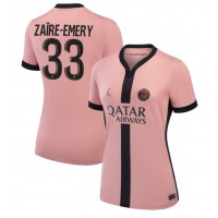 Paris Saint-Germain Warren Zaire-Emery #33 Replica Third Shirt Ladies 2024-25 Short Sleeve